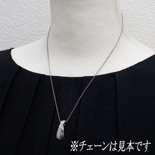 K18WG ダイヤモンド ペンダントトップ 1.03ct パヴェ