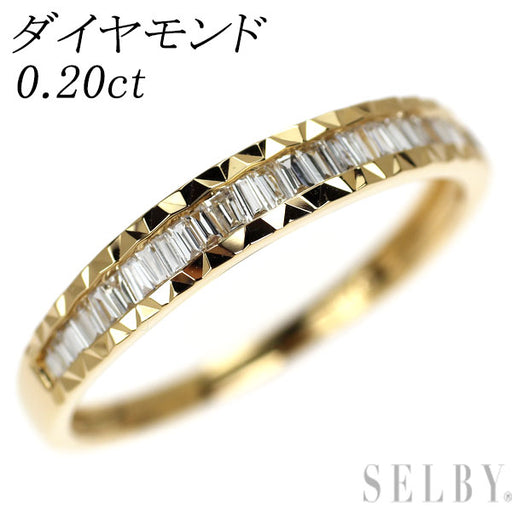K18YG ダイヤモンド リング 0.20ct ハーフエタニティ — セルビー 