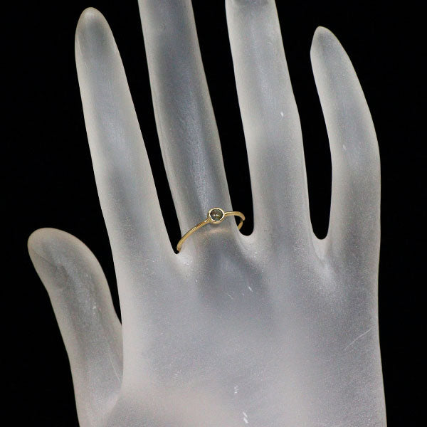 希少 K18YG アレキサンドライト リング 0.090ct