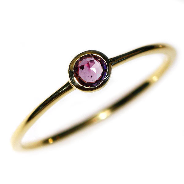 希少 K18YG アレキサンドライト リング 0.090ct