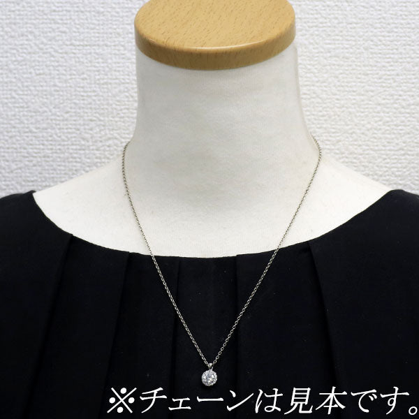 新品 Pt950 ダイヤモンド ペンダントトップ 0.615ct G SI1 G D0.17ct【エスコレ】