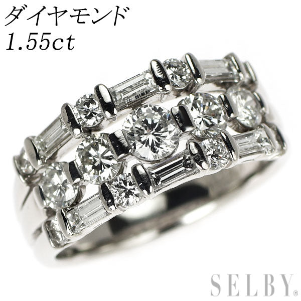 Pt900 ダイヤモンド リング 1.55ct