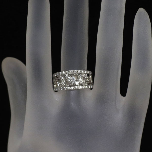 Pt900 ダイヤモンド リング 0.21ct D0.48ct