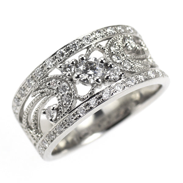 Pt900 ダイヤモンド リング 0.21ct D0.48ct