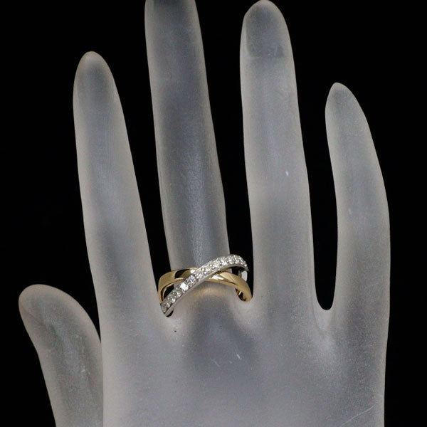 K18YG/ Pt900 ダイヤモンド リング 0.50ct