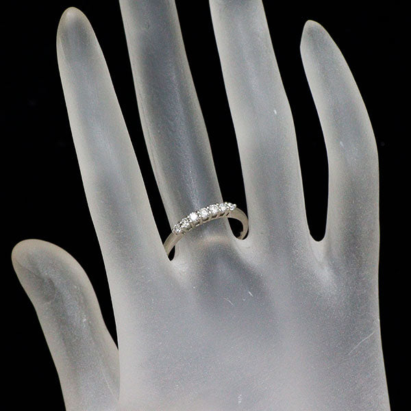 GSTV Pt999 ダイヤモンド リング 0.28ct 一文字