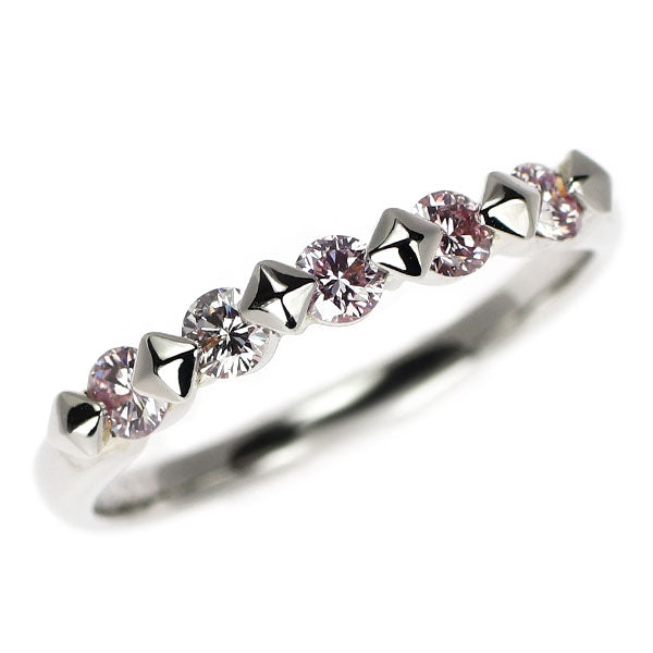 希少 Pt900 天然ピンク ダイヤモンド リング 0.379ct