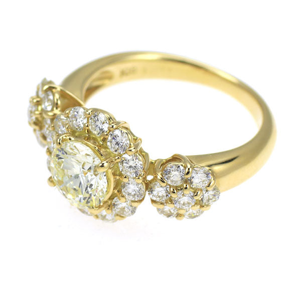 K18YG ダイヤモンド リング 1.041ct D1.08ct