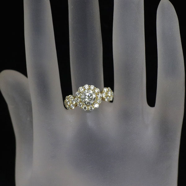 K18YG ダイヤモンド リング 1.041ct D1.08ct