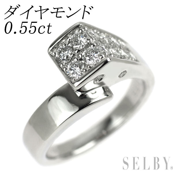 Pt900 ダイヤモンド リング 0.55ct