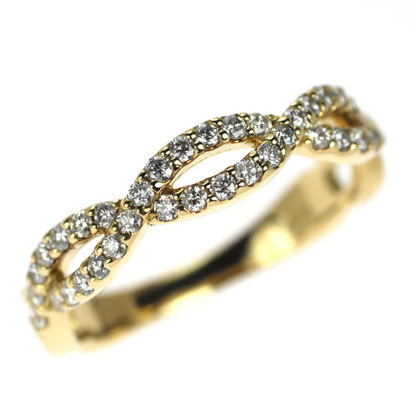 K18YG ダイヤモンド リング 0.35ct