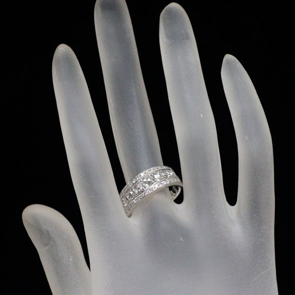 Pt900 ローズカット ダイヤモンド リング 1.10ct