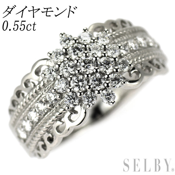 Pt950 ダイヤモンド リング 0.55ct