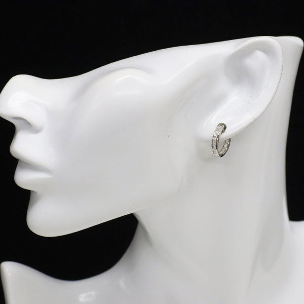 K18WG ダイヤモンド フープ ピアス 0.44ct