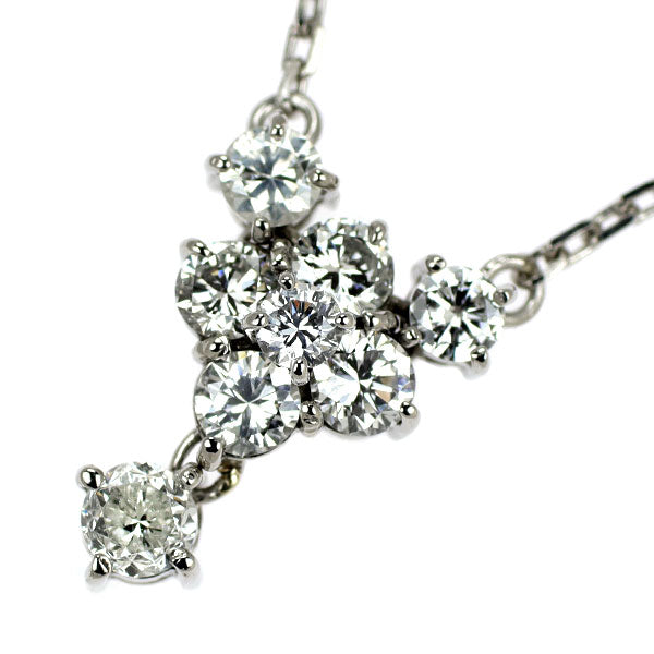 Pt900/ Pt850 ダイヤモンド ペンダントネックレス 1.01ct