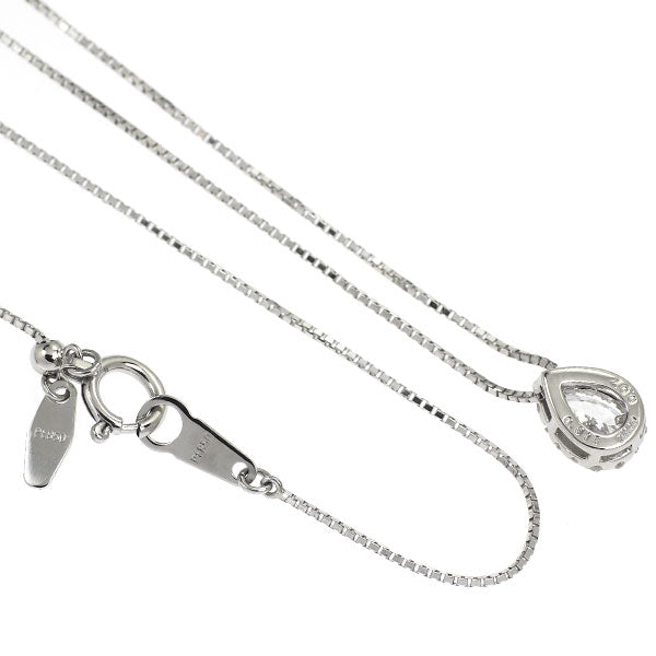 Pt900/ Pt850 ペアシェイプ ダイヤモンド ペンダントネックレス 0.316ct D SI1 D0.07ct