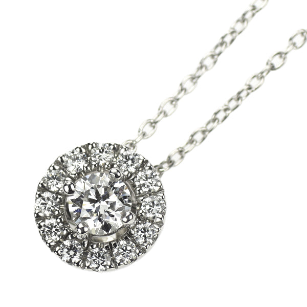 フォーエバーマーク Pt900/ Pt850 ダイヤモンド ペンダントネックレス 0.18ct D0.11ct センターオブマイユニバース