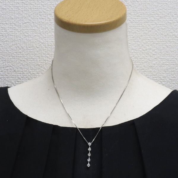 Pt850 ダイヤモンド ペンダントネックレス 0.75ct