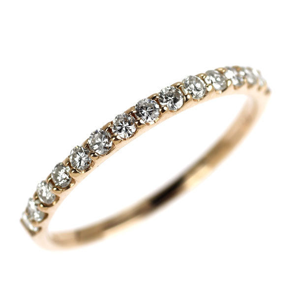K18PG ダイヤモンド リング 0.30ct ハーフエタニティ