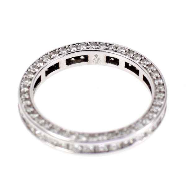 GSTV K18WG ダイヤモンド リング 1.85ct フルエタニティ