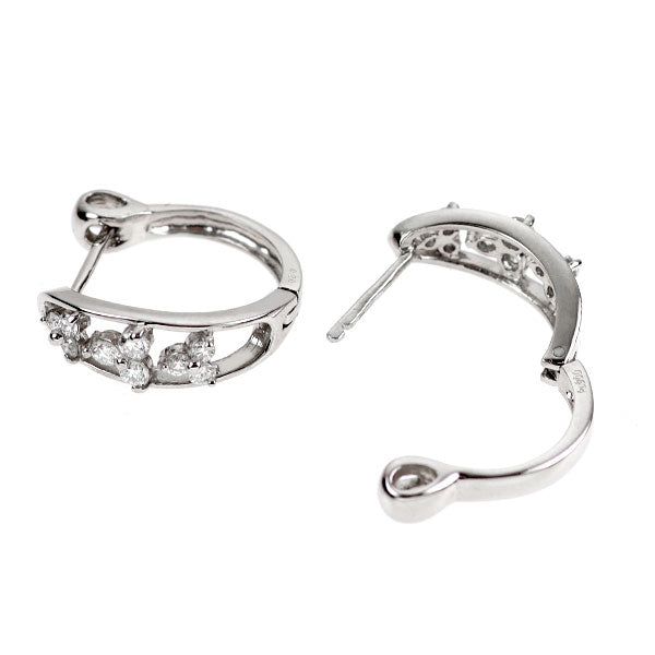 Pt900 ダイヤモンド ピアス 0.40ct フープ