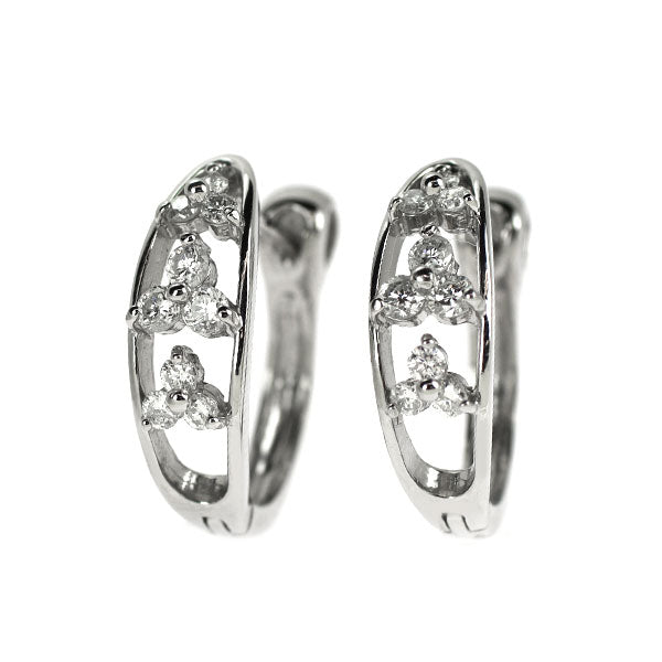 Pt900 ダイヤモンド ピアス 0.40ct フープ
