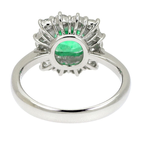Pt900 エメラルド ダイヤモンド リング 1.14ct D0.60ct