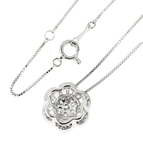K18WG ダイヤモンド ペンダントネックレス 0.50ct