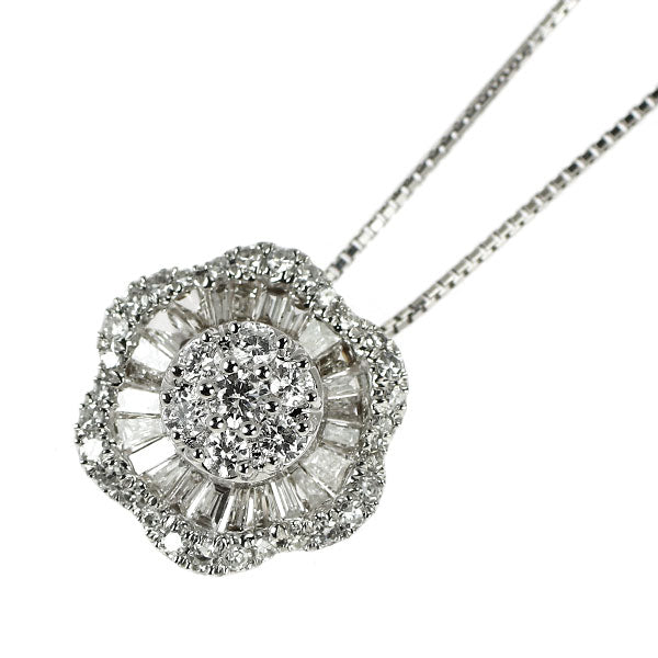 K18WG ダイヤモンド ペンダントネックレス 0.50ct