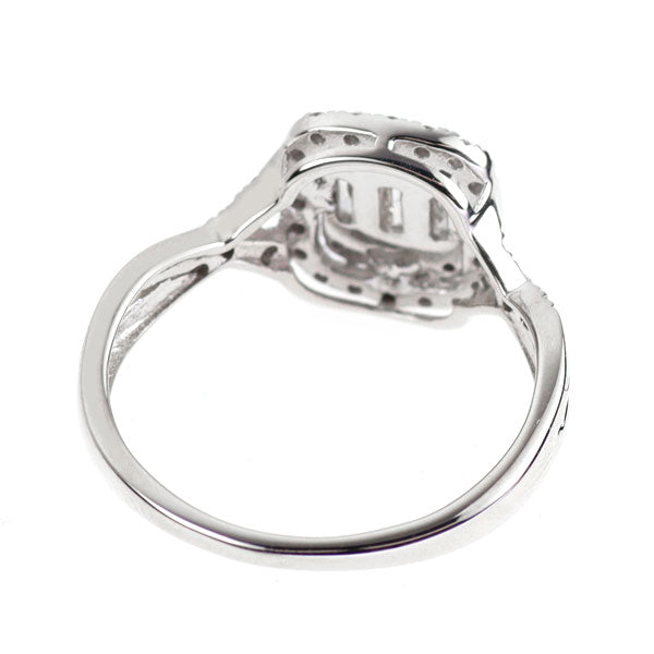 K18WG ダイヤモンド リング 0.50ct