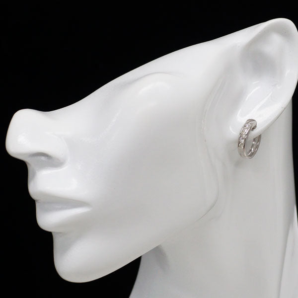 Pt900 ダイヤモンド フープ ピアス 1.28ct