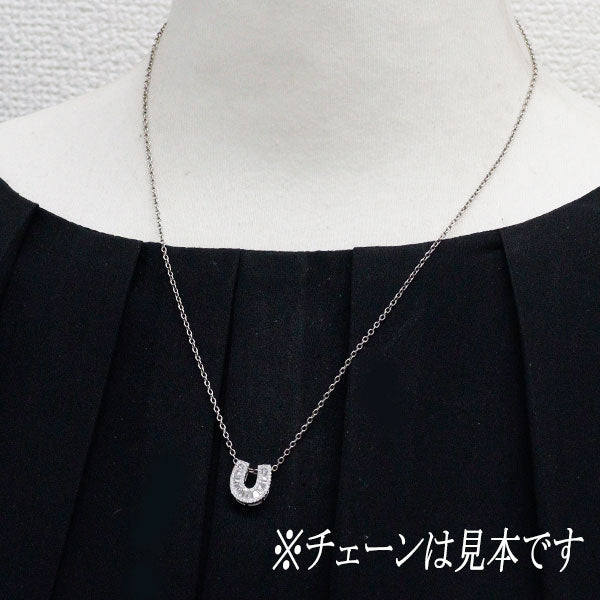 K18WG ダイヤモンド ペンダントトップ 0.40ct 馬蹄 — セルビー