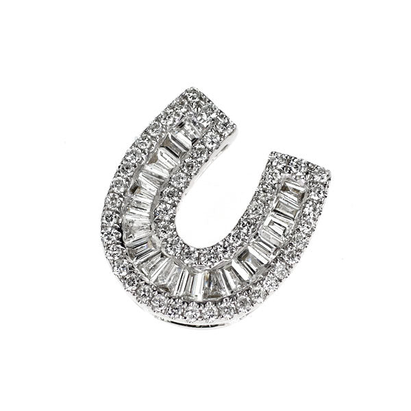 K18WG ダイヤモンド ペンダントトップ 0.40ct 馬蹄 — セルビー