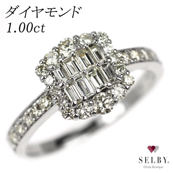 Pt950 ダイヤモンド リング 1.00ct 《セルビー銀座店》【中古】