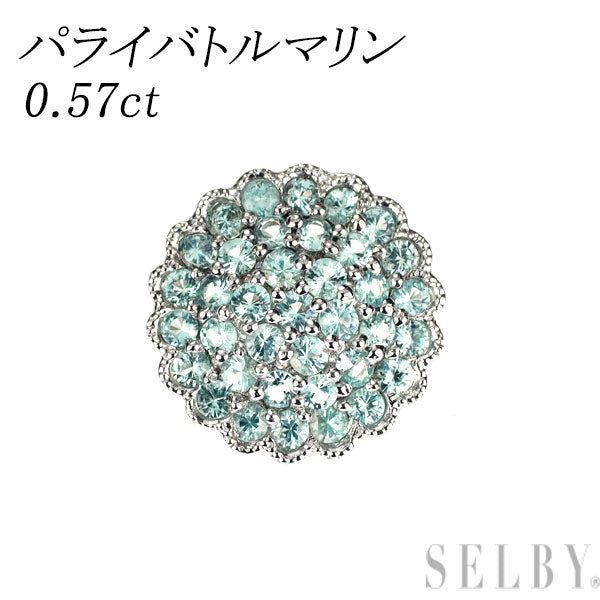 K18WG パライバトルマリン ペンダントトップ 0.57ct