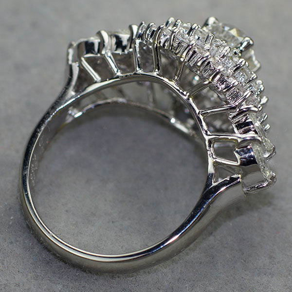Pt900 オールドヨーロピアンカットダイヤモンド リング 0.766ct I SI1 D1.06ct