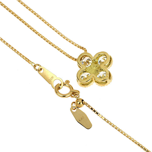 K18YG ダイヤモンド ペンダントネックレス 1.003ct