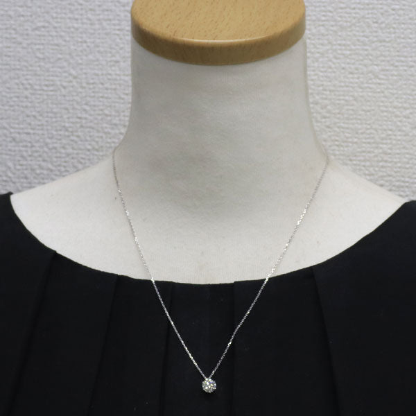 田崎真珠 Pt900/ Pt850 ダイヤモンド ペンダントネックレス 1.133ct I VS1 3EXHC