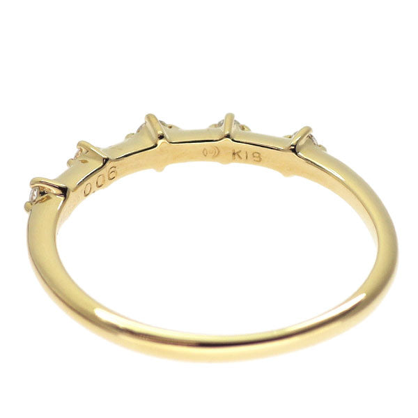 田崎真珠 K18YG ダイヤモンド リング 0.06ct