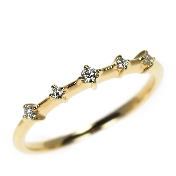 田崎真珠 K18YG ダイヤモンド リング 0.06ct
