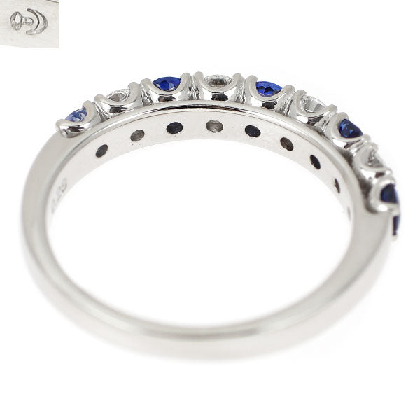 田崎真珠 Pt900 サファイア ダイヤモンド リング D0.28ct