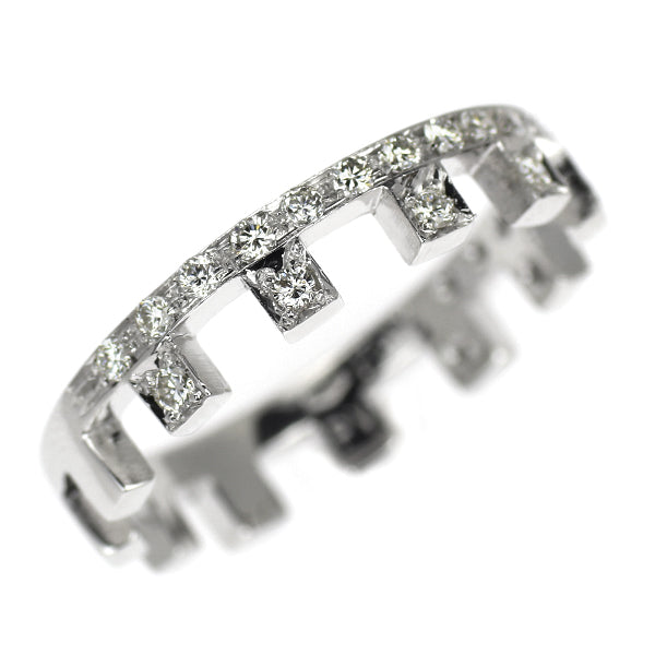 ポンテヴェキオ K18WG ダイヤモンド リング 0.28ct ハーフエタニティ