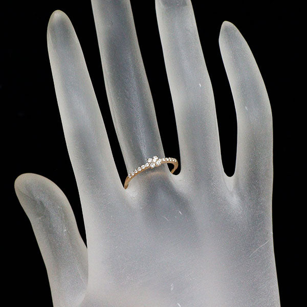 ポンテヴェキオ K18PG ダイヤモンド リング 0.13ct