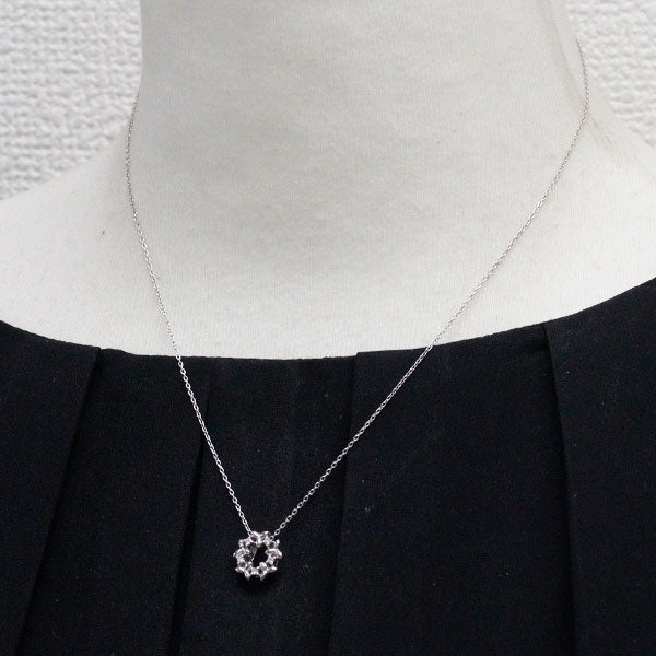 田崎真珠 Pt900/ Pt850 ダイヤモンド ペンダントネックレス 0.05ct