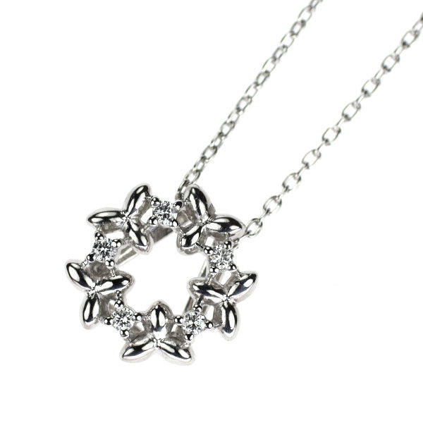 田崎真珠 Pt900/ Pt850 ダイヤモンド ペンダントネックレス 0.05ct