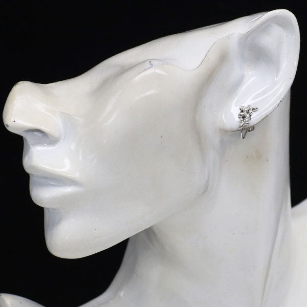 田崎真珠 Pt900 ダイヤモンド イヤリング 0.04ct