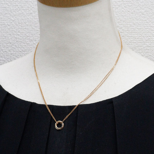 カルティエ K18YG/WG/PG ペンダントネックレス トリニティ ミニモデル