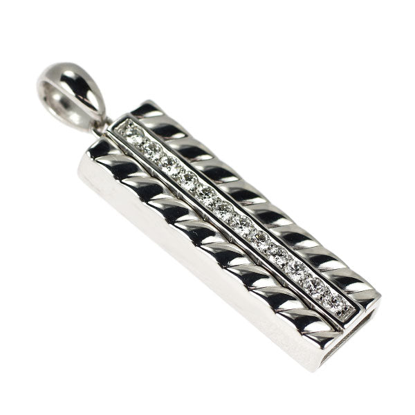 ゆきざき K18WG ダイヤモンド ペンダントトップ 0.24ct YOBIKO