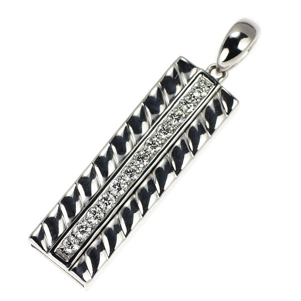 ゆきざき K18WG ダイヤモンド ペンダントトップ 0.24ct YOBIKO