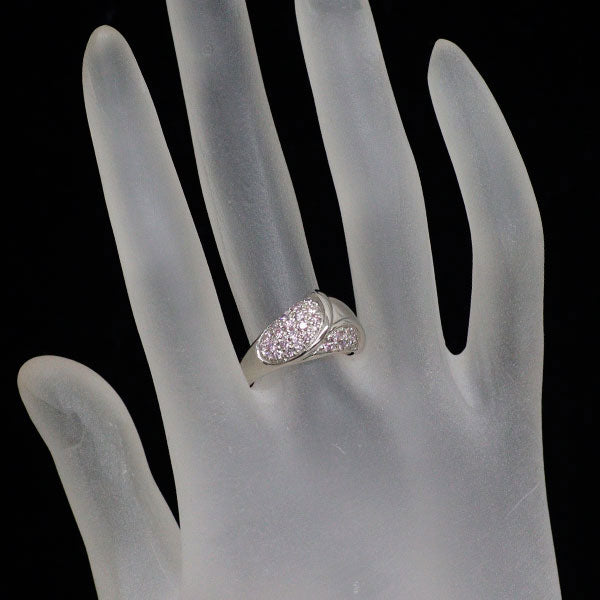 Pt900 天然ピンク ダイヤモンド リング 0.51ct 希少 パヴェ
